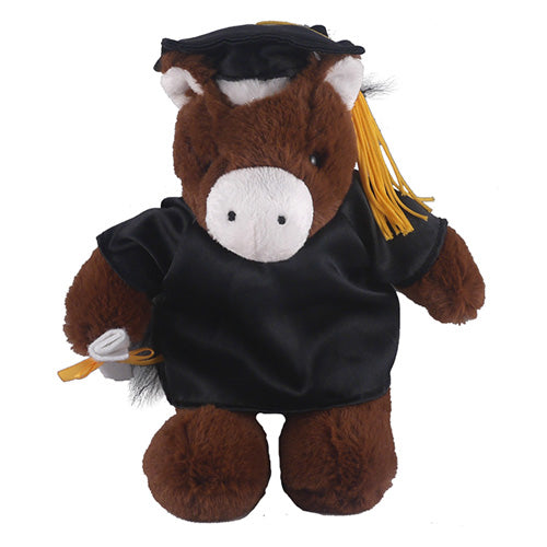 Graduation Stuffed Animal Plush Horse 12"