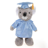 Soft Plush Koala in Graduation Cap & Gown Stuffed Animal light blue
