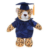 Graduation Stuffed Animal Plush Leopard 12"