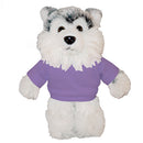 Soft Plush Husky with Tee 12"-10