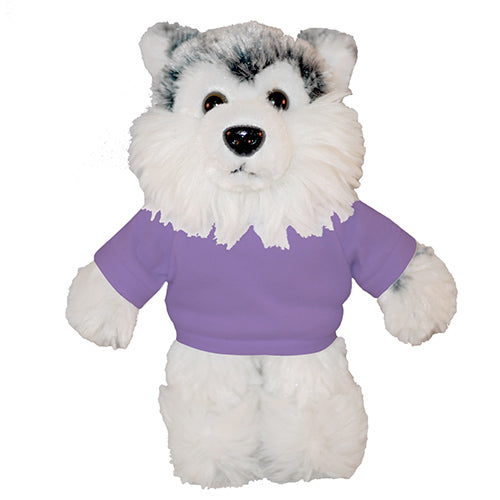 Soft Plush Husky with Tee 12"