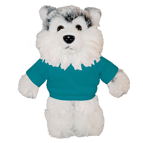 Soft Plush Husky with Tee 12"