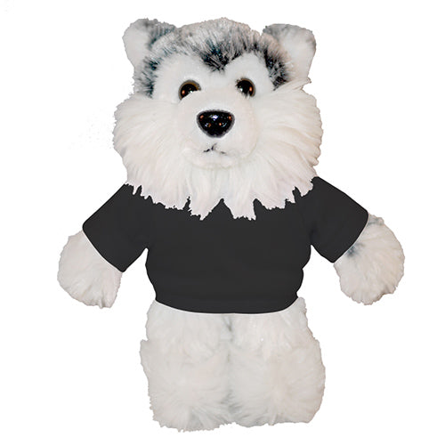 Soft Plush Husky with Tee 12"