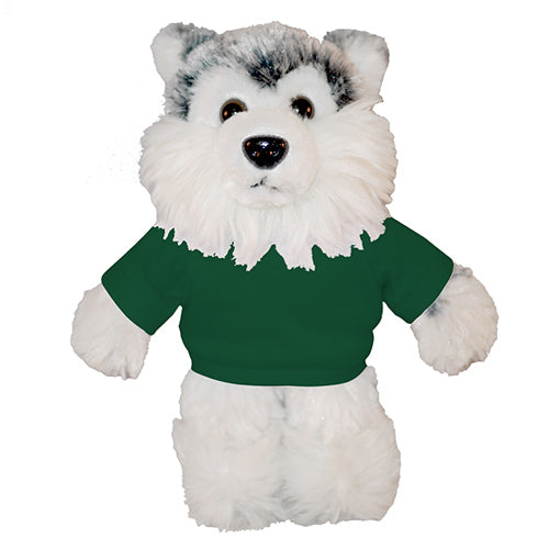 Soft Plush Husky with Tee 12"