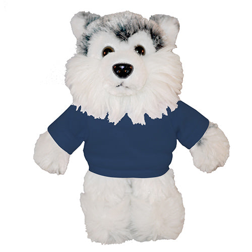 Soft Plush Husky with Tee 12"