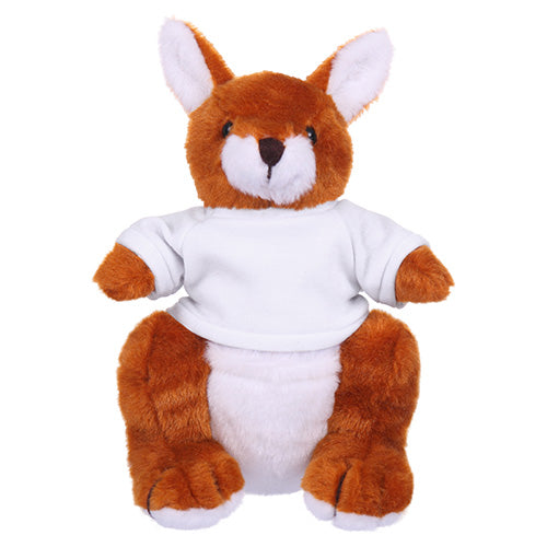 Soft Plush Kangaroo with Tee 8"