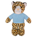 Soft Plush Leopard with Tee 8"-1