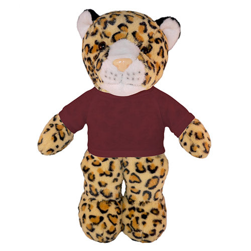 Soft Plush Leopard with Tee 8"