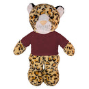 Soft Plush Leopard with Tee 8"-3