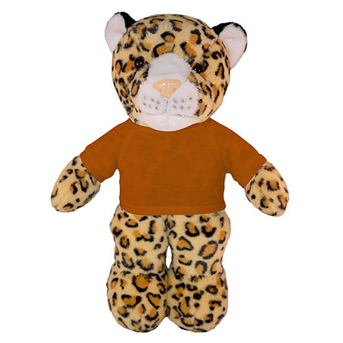 Soft Plush Leopard with Tee 8"