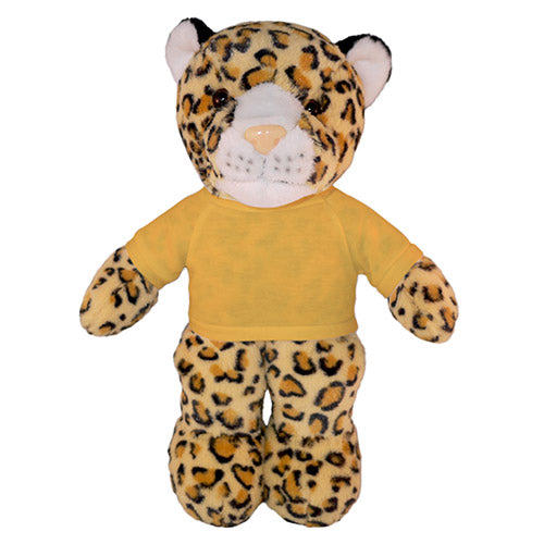 Soft Plush Leopard with Tee 8"