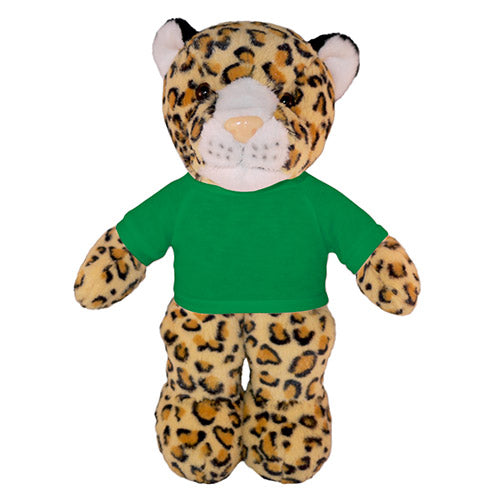 Soft Plush Leopard with Tee 8"