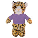 Soft Plush Leopard with Tee 8"-9