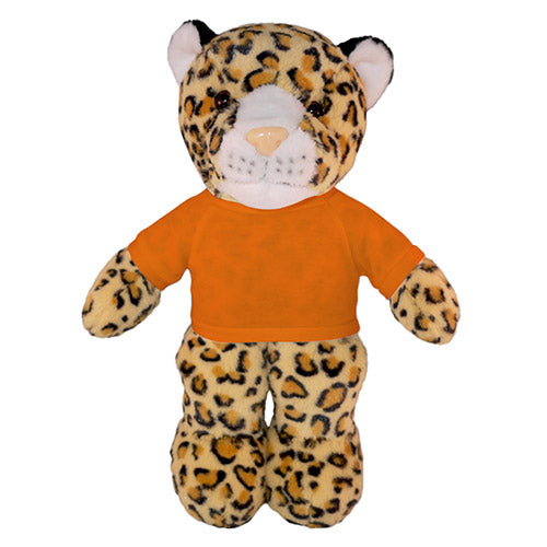 Soft Plush Leopard with Tee 8"