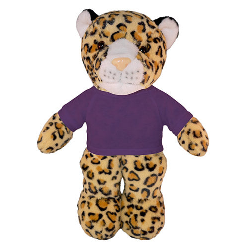 Soft Plush Leopard with Tee 8"
