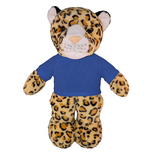Soft Plush Leopard with Tee 8"