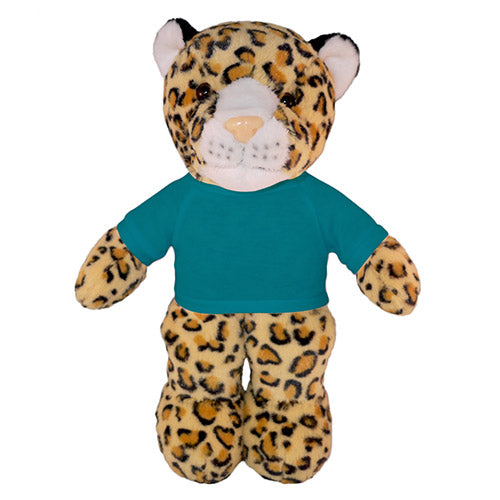 Soft Plush Leopard with Tee 8"
