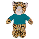Soft Plush Leopard with Tee 8"-17
