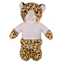 Soft Plush Leopard with Tee 8"-18