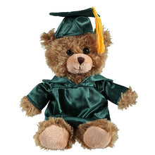 Soft Plush Stuffed Mocha Teddy Bear in Graduation Cap freen