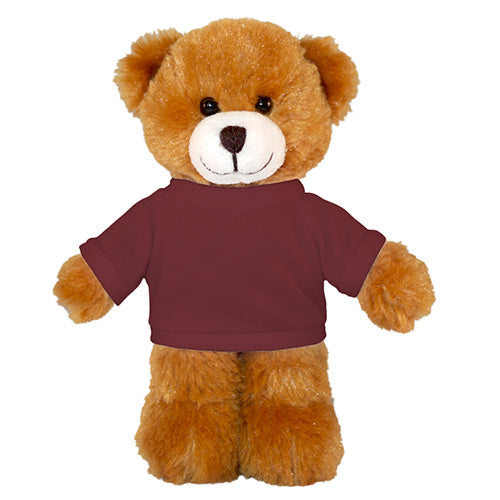 Soft Plush Mocha Teddy Bear with Tee