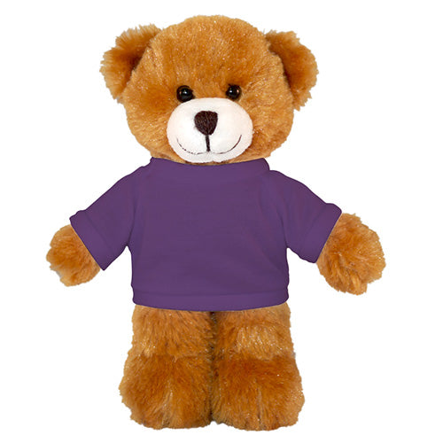 Soft Plush Mocha Teddy Bear with Tee