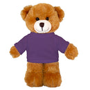 Soft Plush Mocha Teddy Bear with Tee-5