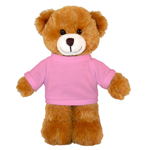 Soft Plush Mocha Teddy Bear with Tee