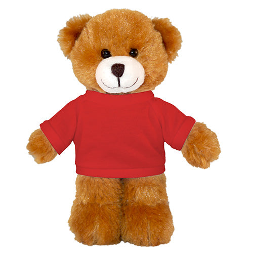 Soft Plush Mocha Teddy Bear with Tee