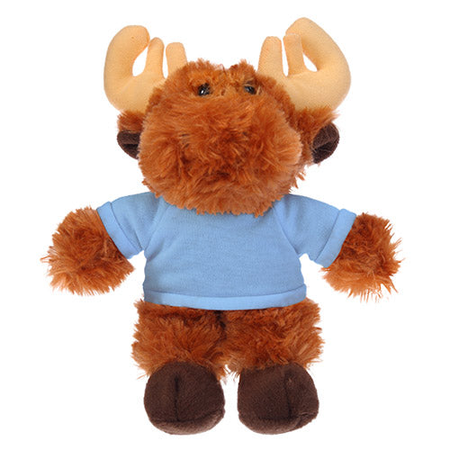 Soft Plush Moose with Tee 8"