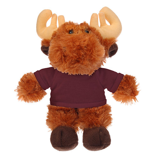 Soft Plush Moose with Tee 8"