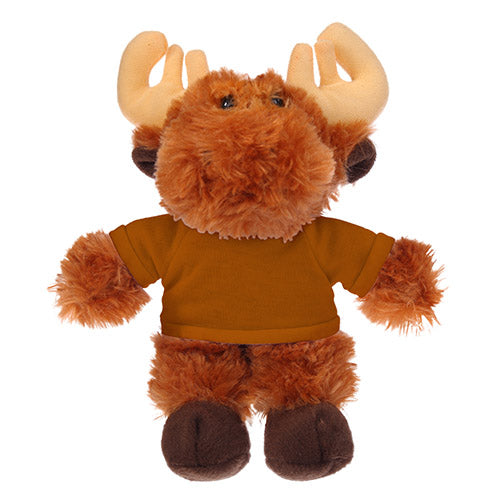 Soft Plush Moose with Tee 8"
