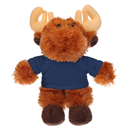 Soft Plush Moose with Tee 8"