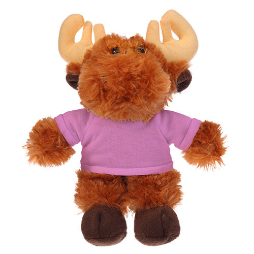 Soft Plush Moose with Tee 8"