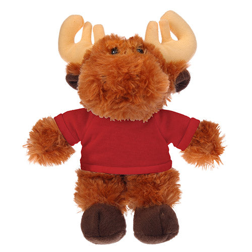 Soft Plush Moose with Tee 8"