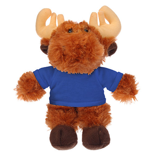 Soft Plush Moose with Tee 8"