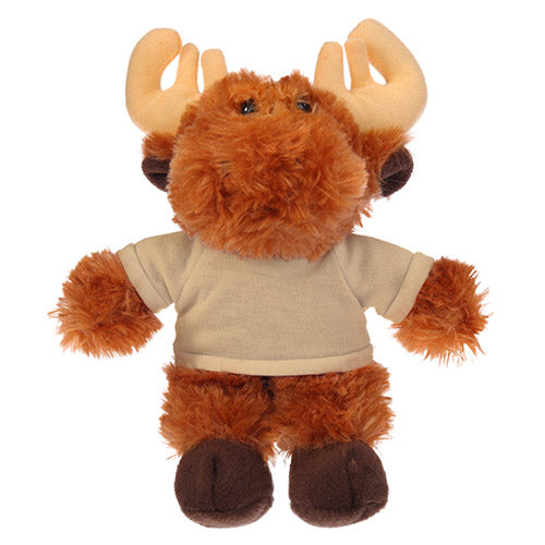 Soft Plush Moose with Tee 8"