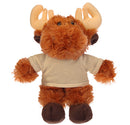 Soft Plush Moose with Tee 8"