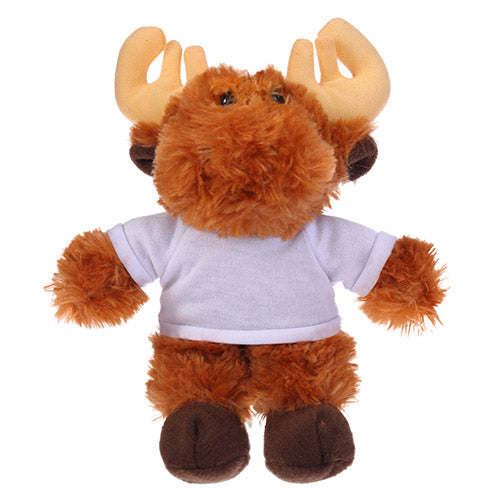 Soft Plush Moose with Tee 8"