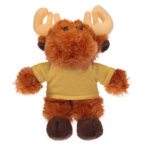 Soft Plush Moose with Tee 8"