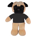 Soft Plush Pug with Tee 12"-2