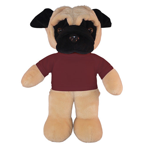 Soft Plush Pug with Tee 12"