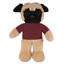 Soft Plush Pug with Tee 12"-3