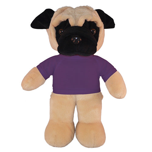 Soft Plush Pug with Tee 12"
