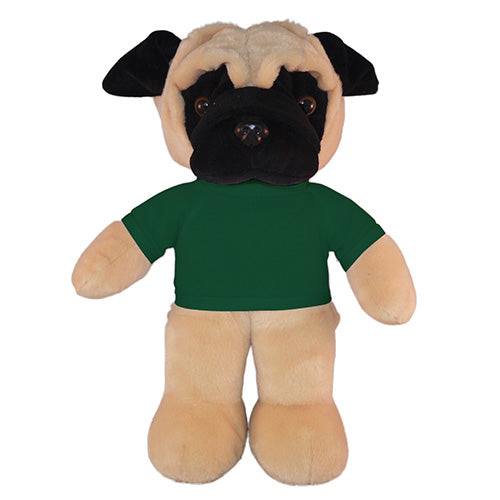 Soft Plush Pug with Tee 12"