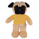Soft Plush Pug with Tee 12"-7