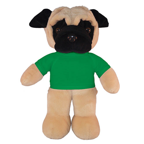 Soft Plush Pug with Tee 12"