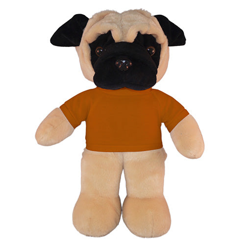 Soft Plush Pug with Tee 12"