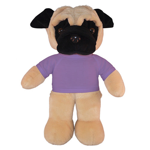 Soft Plush Pug with Tee 12"