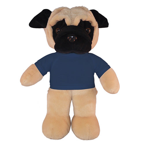 Soft Plush Pug with Tee 12"
